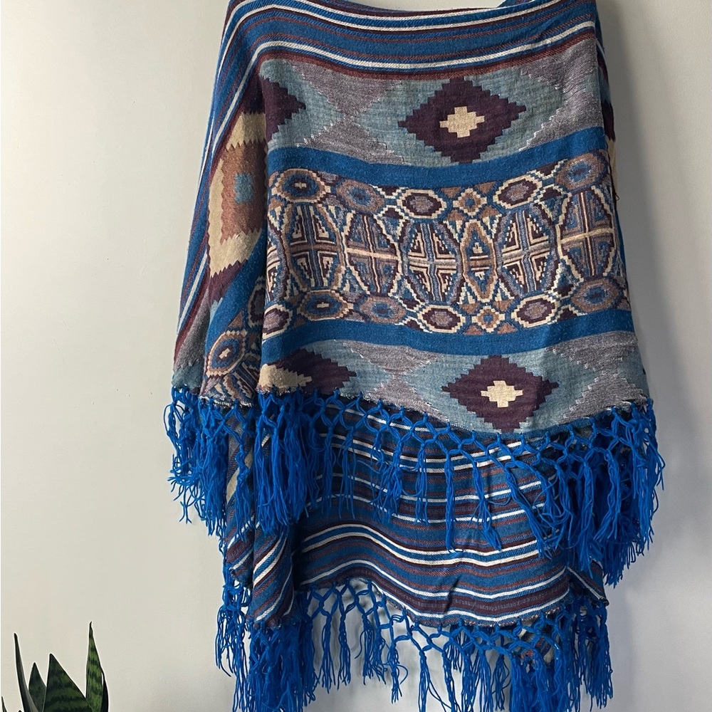 Free People Southwestern Shawl / Size L - Picture 12 of 14